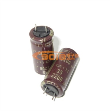 日本原装进口黑金刚(Nippon) 35v/2200uf 电解电容 金字