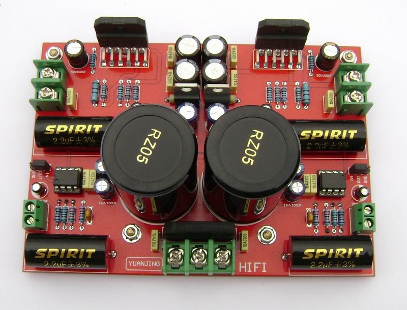 LM3886+LM833 68W双声道前后级合并式豪华发烧功放板 成品板