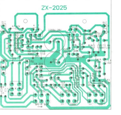 TDA2030A功放套件散件/双声道/中夏牌ZX2025型功率放大板