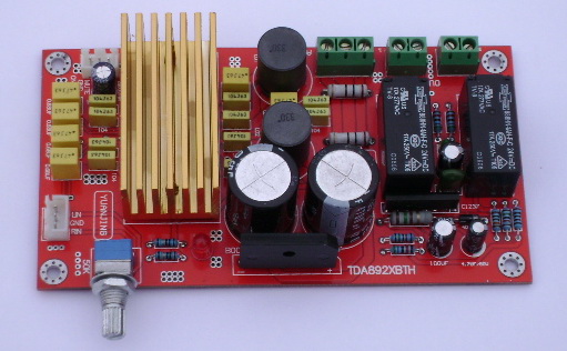 TDA8920 D类数字音频放大器 功率放大(升级板 带双继电器喇叭保护)