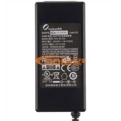 全新原装升腾网络终端机开关电源适配器 美凯 PDN-60-03A 12V5A