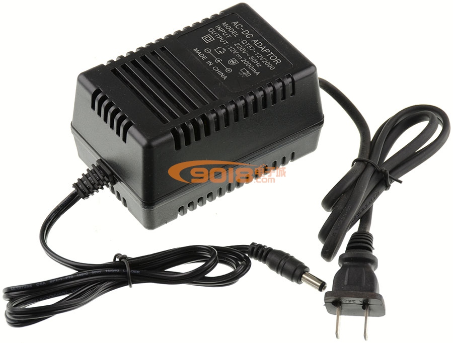 DC12V/2000mA=2A稳压直流电源适配器 线性变压器 AC-DC ADAPTOR QT57-12V2000