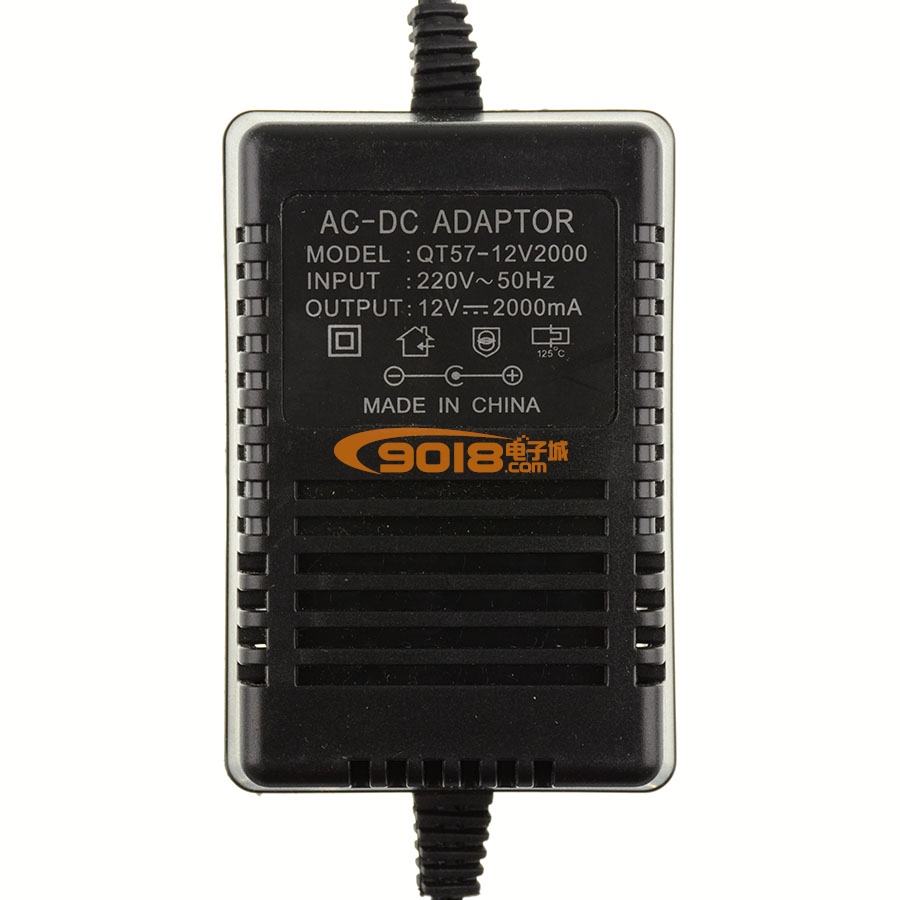 DC12V/2000mA=2A稳压直流电源适配器 线性变压器 AC-DC ADAPTOR QT57-12V2000