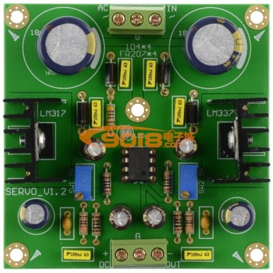 LM317/337直流伺服可调稳压电源板 正负双路电源 带整流滤波
